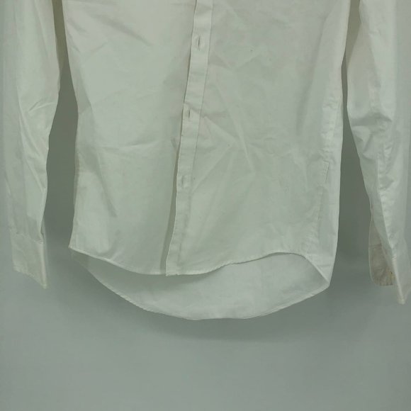 Egara White Long Sleeve Button-Up Shirt | Classic Style - Picture 3 of 6